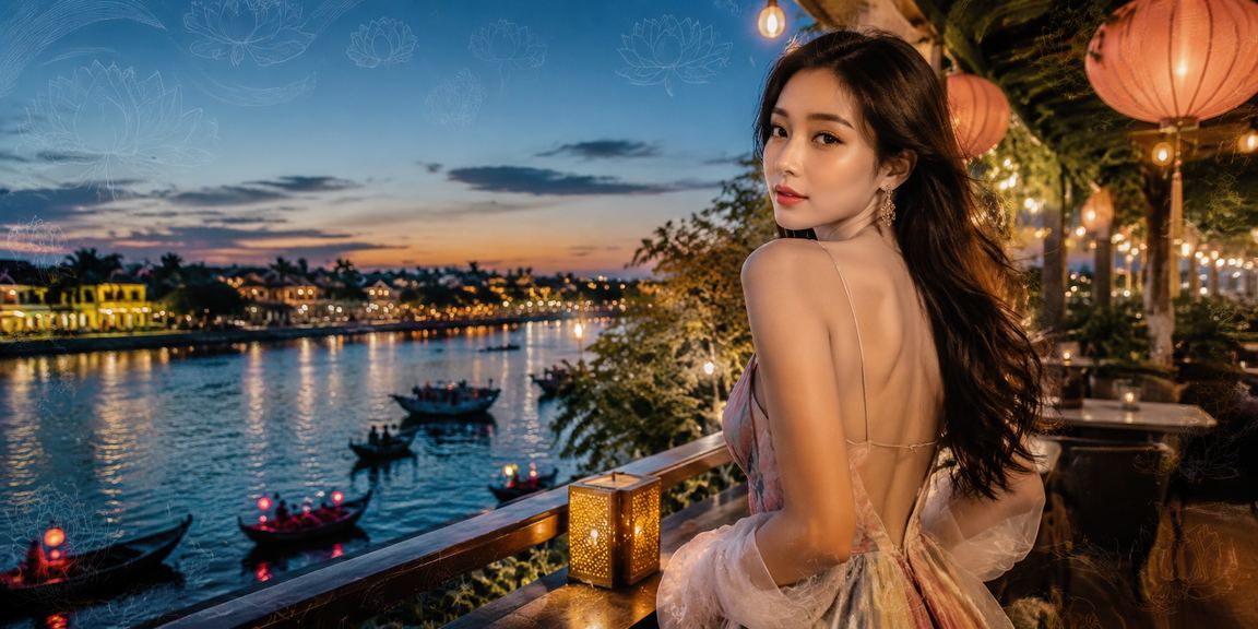 Không gian giải trí đêm tại Hội An với màn hình hiển thị casino trực tuyến