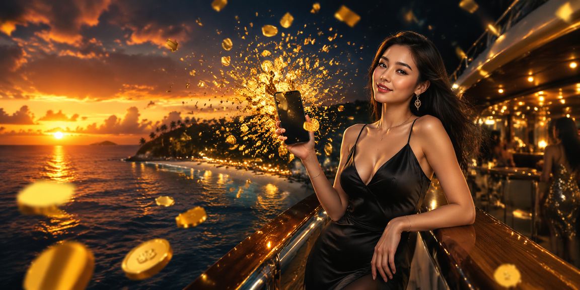 Người chơi trải nghiệm casino trên di động tại bãi biển Phú Quốc